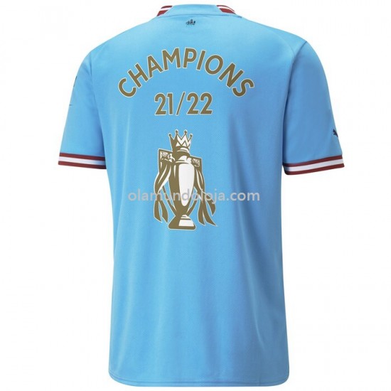 Camisola Manchester City Champion Equipamento Primeiro 2022-2023 Manga Corta